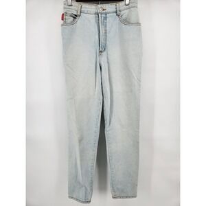 Vtg‎ 90's Bongo Blue Jeans, Sz 7 Style 1-02  Made In USA Light Wash Straight Leg